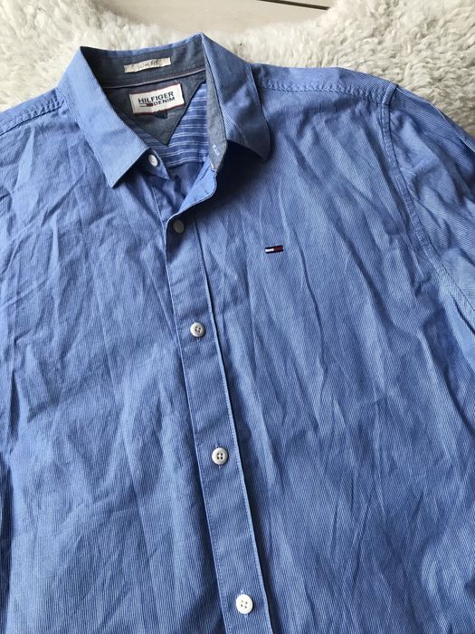 Koszula w drobne paseczki Tommy hilfiger rozm S