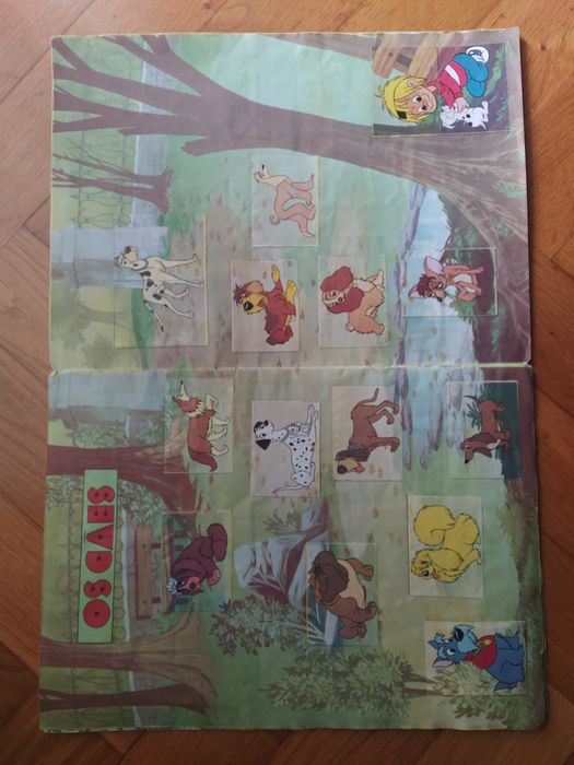 Caderneta de cromos completa "ZOO Disney" de 1981