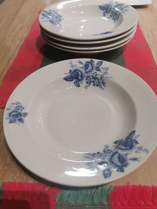 Stare talerze głębokie 5szt. Lubiana 22cm