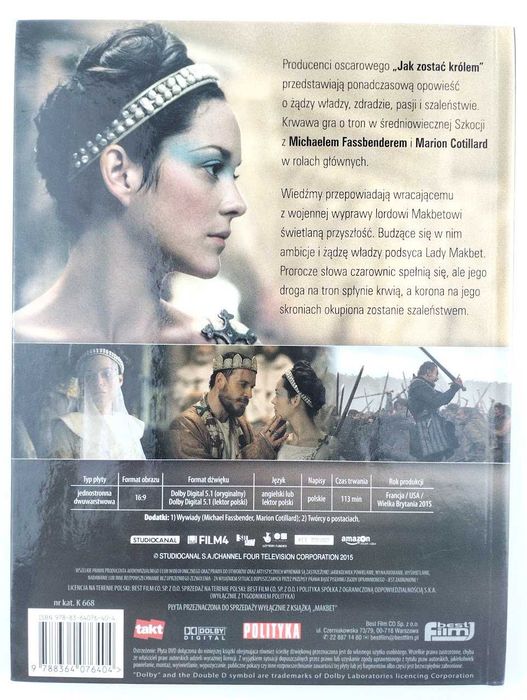 Makbet film DVD z książką