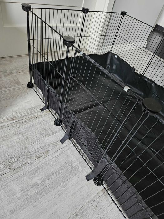 Klatka dla gryzoni chomików królików świnek z drzwiami i podłogą NOWA