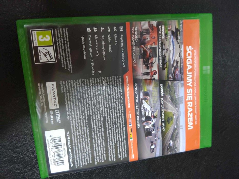 F1 2020 Xbox One Polska okładka