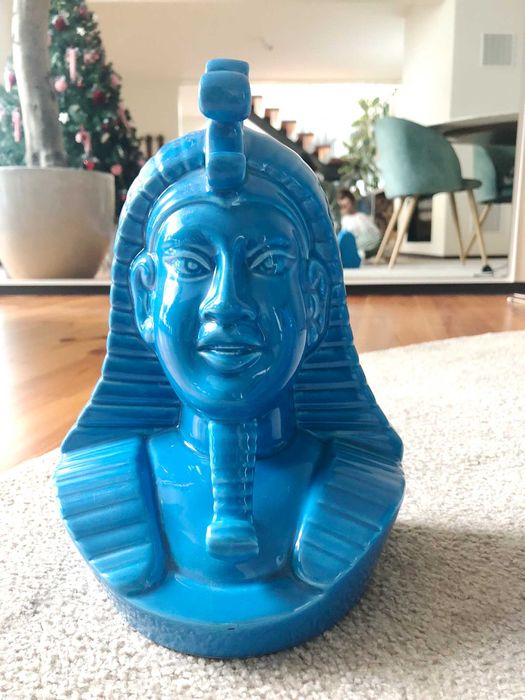 2 unidades de peças decorativas em loiça para segurar livros