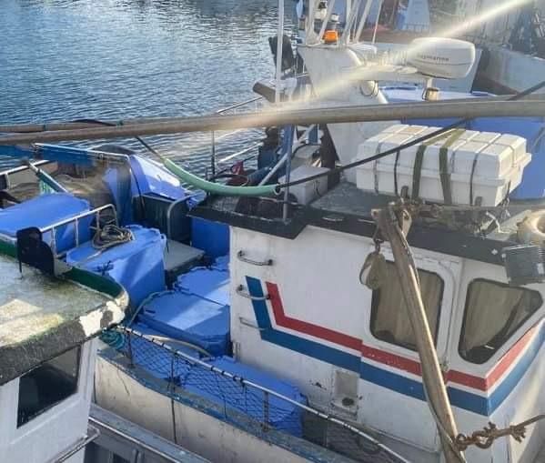 Barco de pesca do cerco