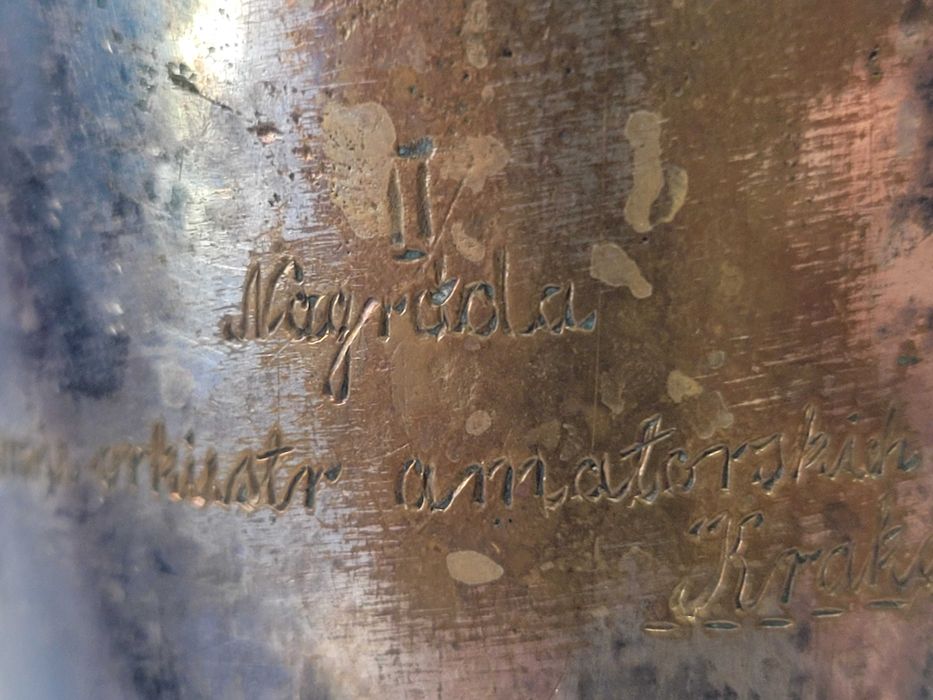 Stary przedwojenny puchar Kraków 1936