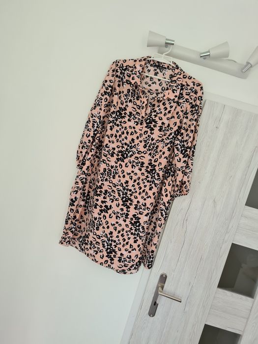 Piękna tunika elegancka duży rozmiar plus size print zwierzęcy