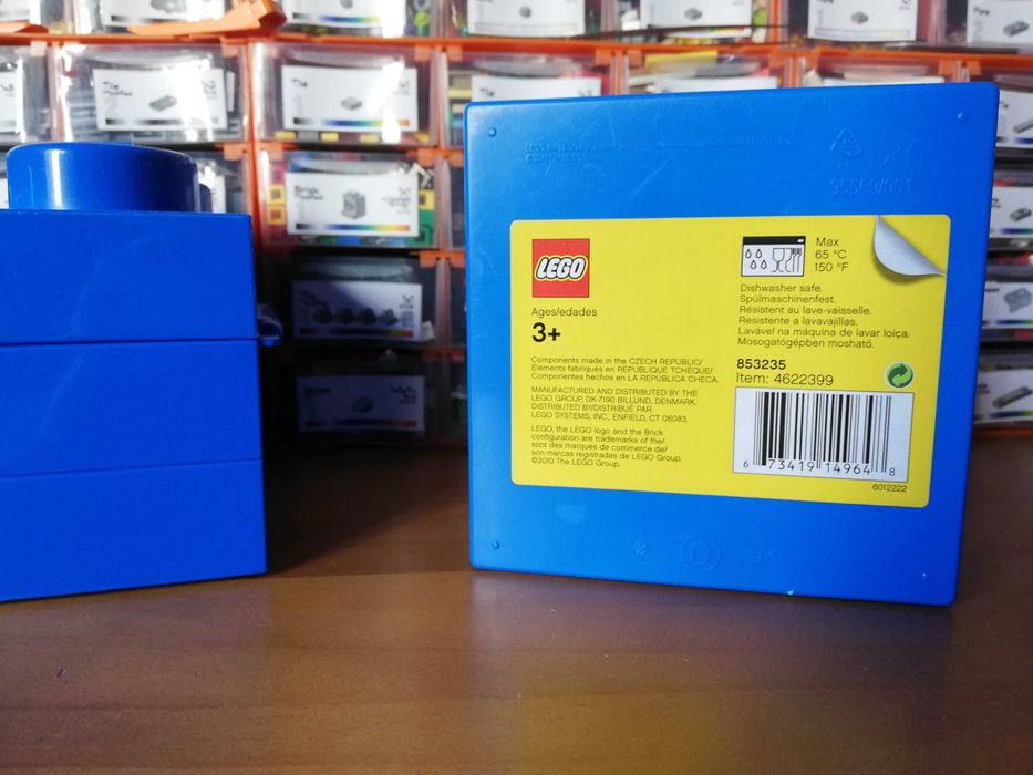 Lego caixa/Lancheira - cor azul