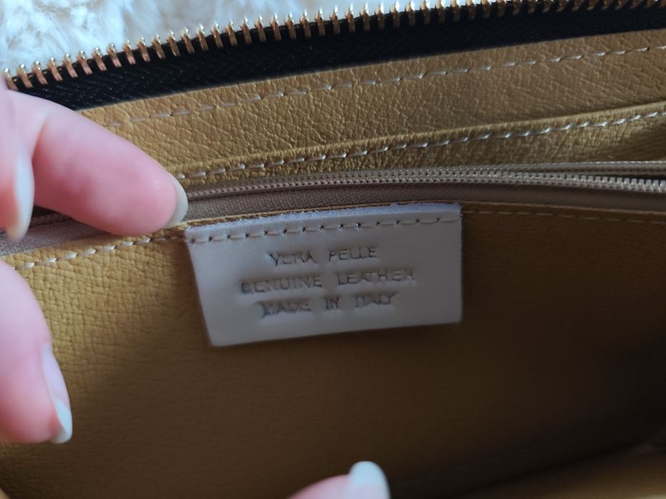 Portfel skórzany czarny włoski