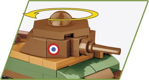 Klocki Cobi 3093 Czołg Somua S-35 Hc Ww2 99 El.
