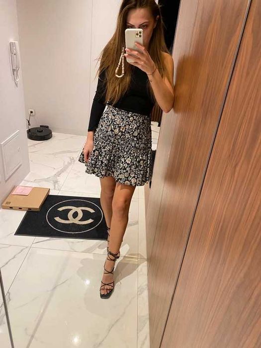 Spódnica w kwiatowy print ZARA