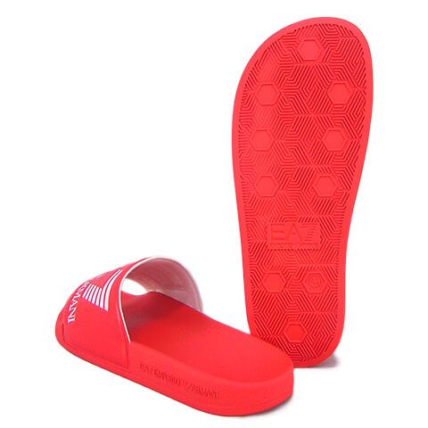 EMPORIO ARMANI EA7 markowe męskie klapki RED