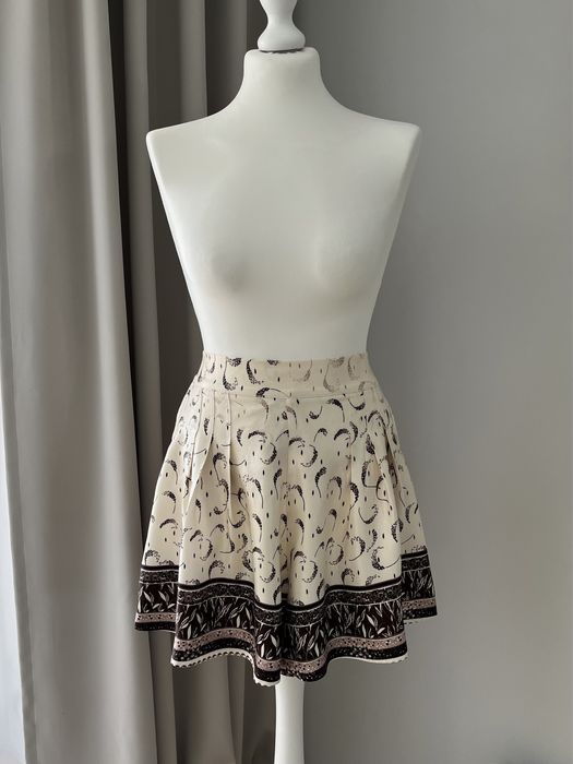 Wzorzyste szorty z lejącego materiału H&M r. 38