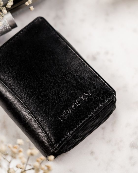 kompaktowy skórzany portfel damski - rovicky