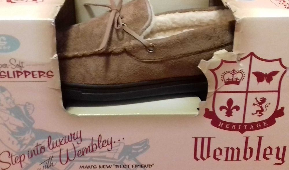 Męskie kapcie zamsz