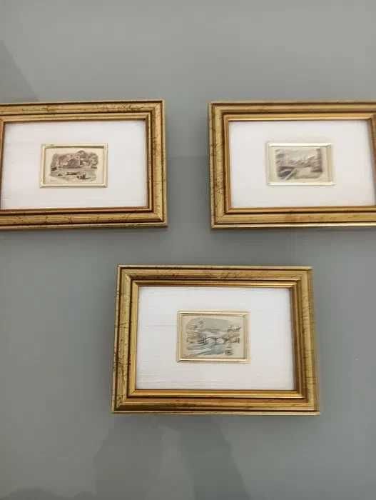 3 mini - quadros de Dario fontana; A Boudim A Bauchim*