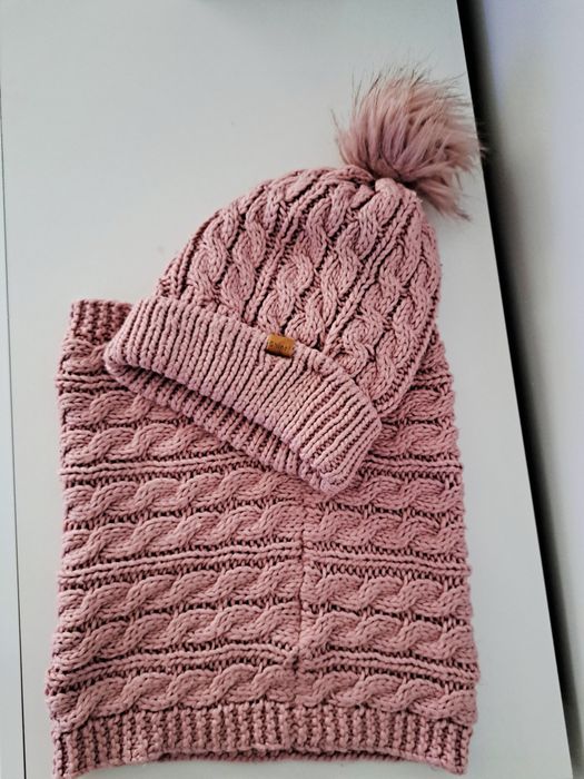 Czapka szalik komplet zimowy H&M 6-8 lat