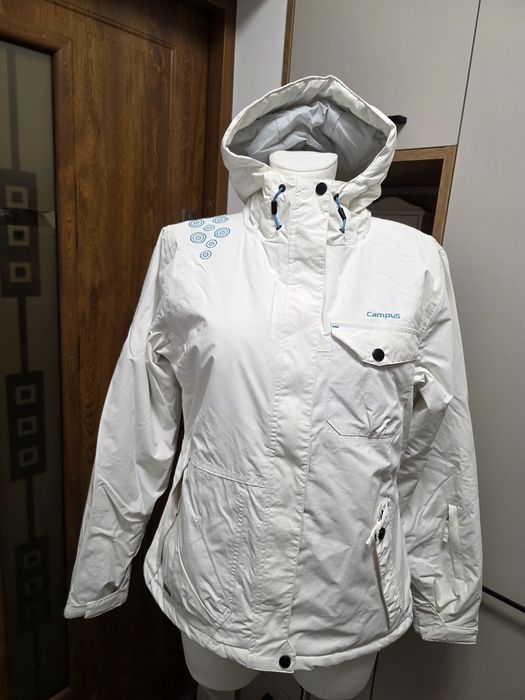 Kurtka narciarska biała  CAMPUS M