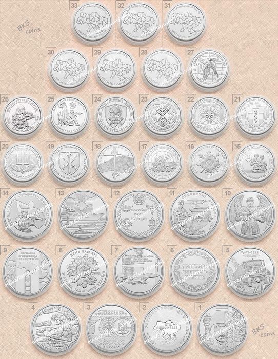 Монети 10 гривень — new Харків Запоріжжя Херсон. Ми разом. ЗСУ.