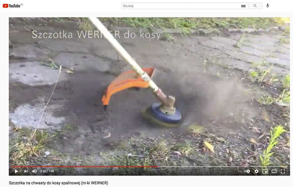 Szczotka na chwasty - kosa spalinowana