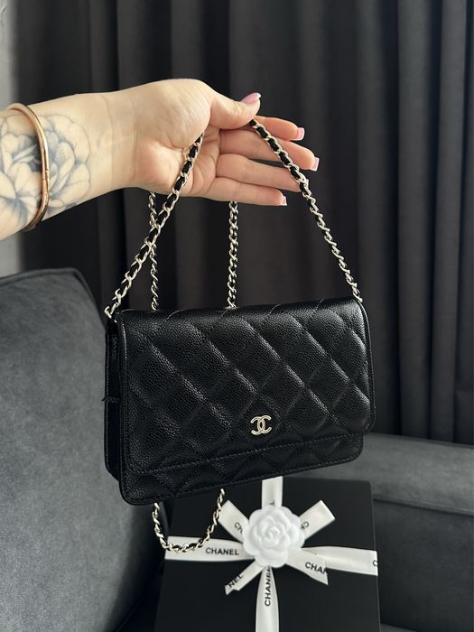Сума клатч шкіряна chanel , classic wallet ,