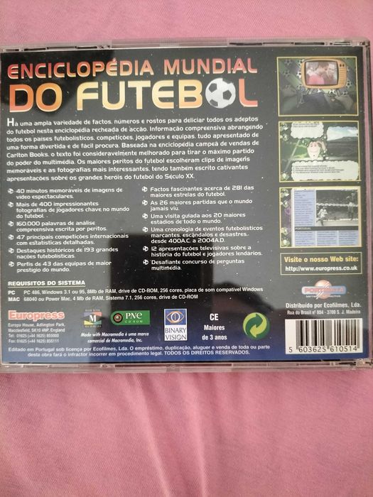 CD Enciclopédia Mundial Futebol
