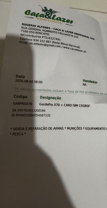 Garde pro x70 com Gps