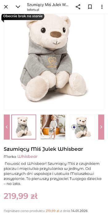 Miś szumiś Julek Whisbear