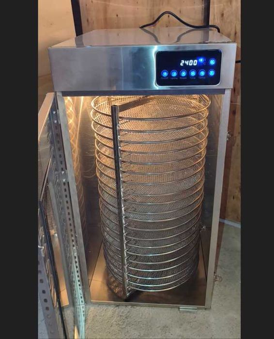 Роторний обертовий дегідратор сушарка для овочів фруктів м'яса 2 кВт