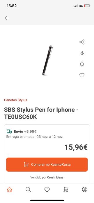 Canetas Sbs para smartphones e Tablet NOVAS
