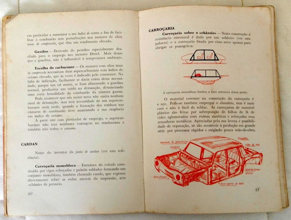 Livro Dicionário do Automóvel (mui antigo)