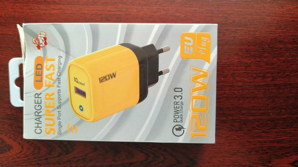 120W USB Мобільний Швидкий Зарядний Пристрій,