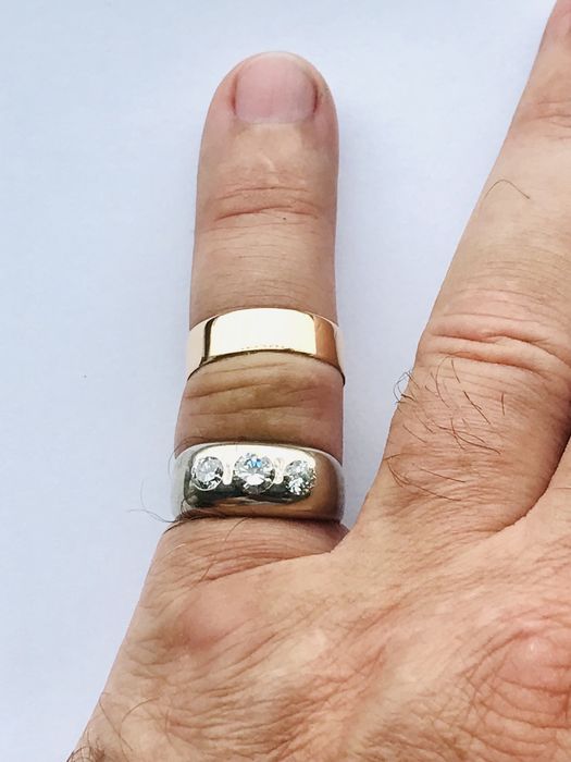 Złota obrączka Warmet. R-17/18,00mm