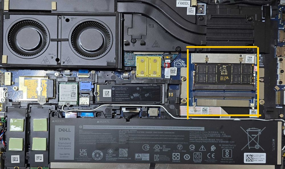 Перехідник адаптер Dell 7680 DDR5 so-dimm CAMM