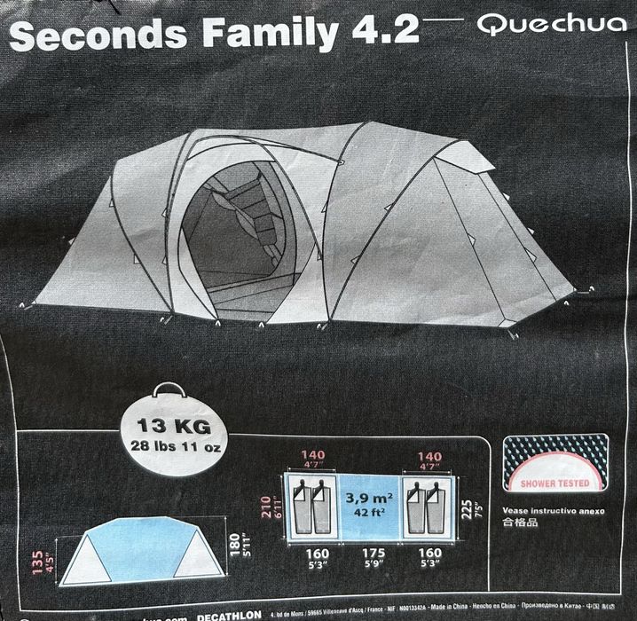 Tenda Quechua Seconds Family 4.2