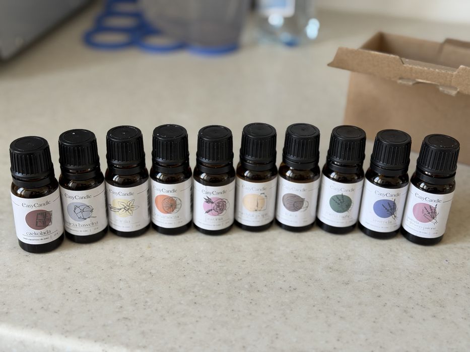 Zestaw zapachów do świec, wosku itp Easy Candle olejki 10 ml 10 sztuk