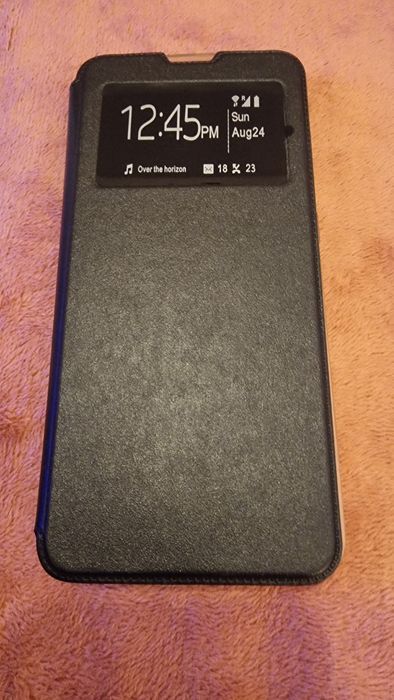 Capa "flip cover" preta, para o Samsung S20 ultra