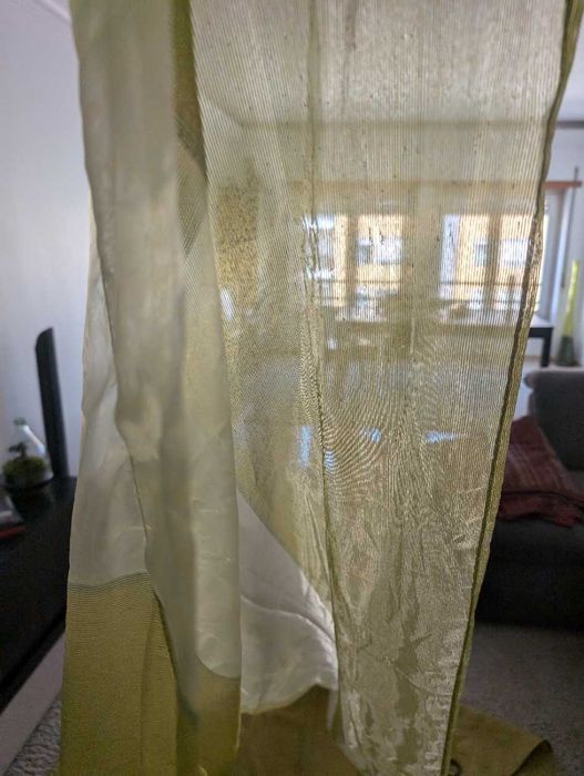 4 Cortinas Duplas verdes