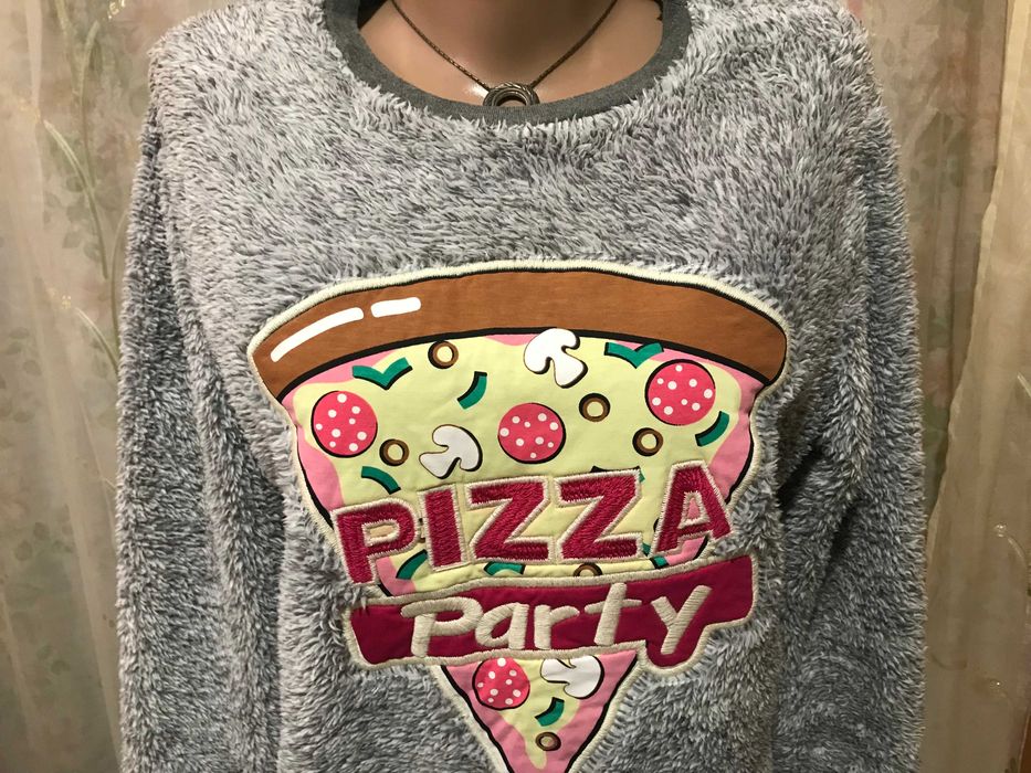 Теплая пижама для дома и сна флис M