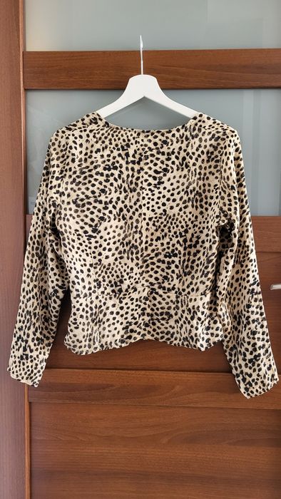 Bluzka satynowa panterka, H&M r. M