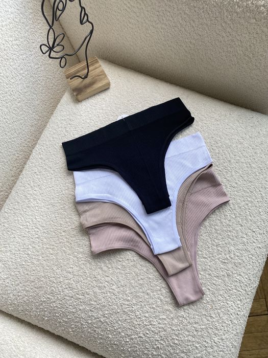 Труси большой розмер батал женские трусы в рубчик,