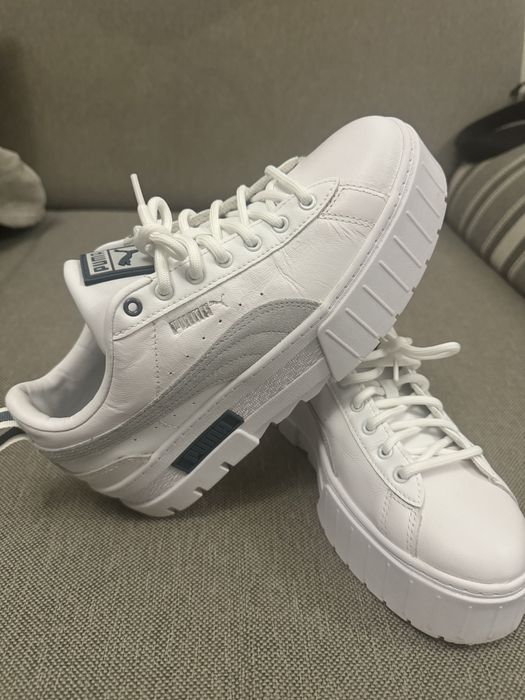 Puma • Женские кеды низкие Mayze Classic кожаные,р 39