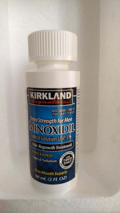 KIRKLAND MINOXIDIL 60ml barba cabelo ORIGINAL / roller