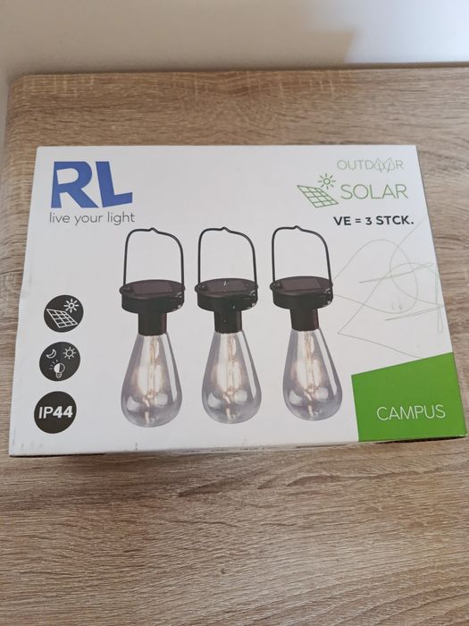 3X Lampka solarna LED TRIO RL CAMPUS