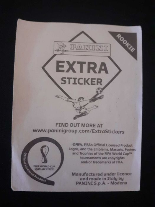 Carta Gavi - Extra Sticker Rookie Bronze - Qatar 2022