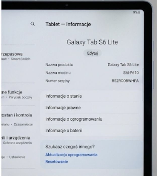 Tablet Samsung Tab S6 Lite 10 cali - stan bdb + malo uzywany + rysik + etui