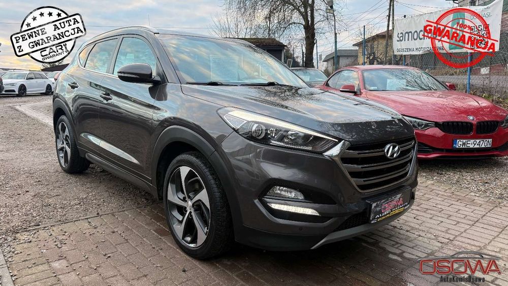 Hyundai Tucson 1.7crdi skóry ledy Navi kamera bezwypadkowy max wersja zamiana 1.r.gwa