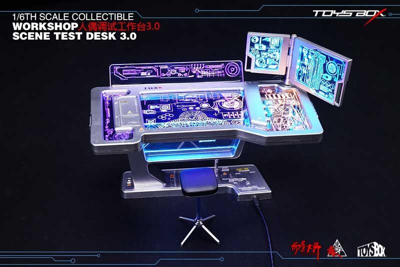 Akcesoria w skali 1/6 Toysbox Workshop Scene Test Desk 3.0