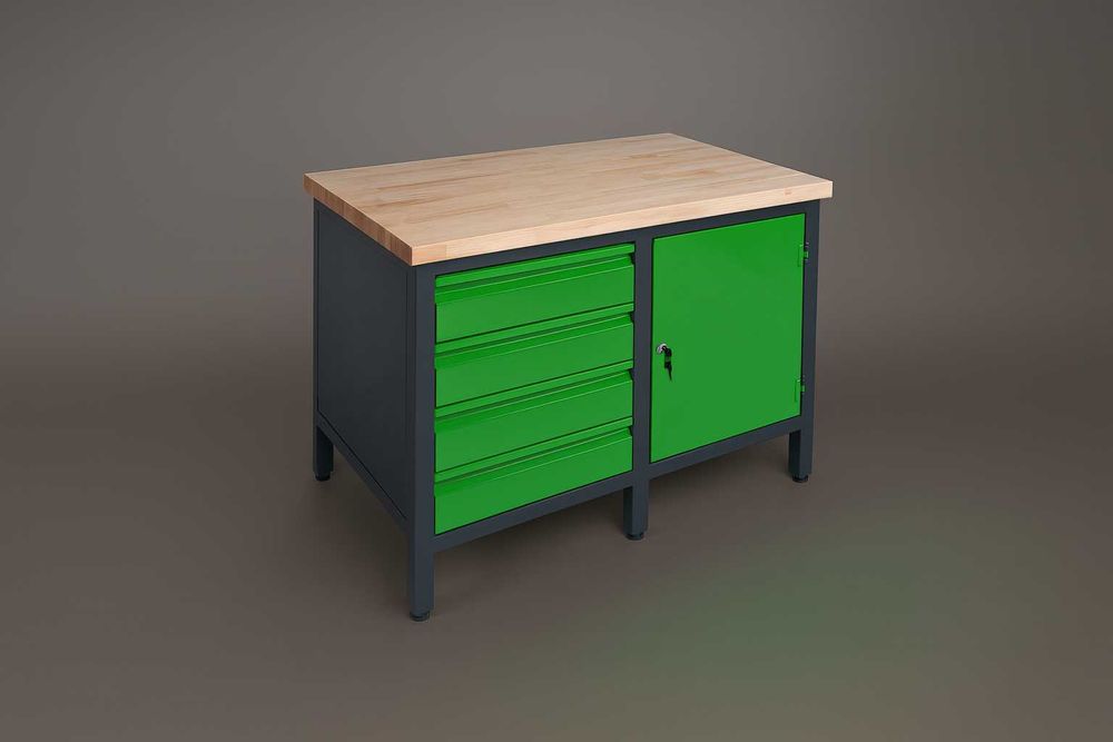 Stół warsztatowy | Falbanek | 4 szuflady + szafka – Polska Jakość!