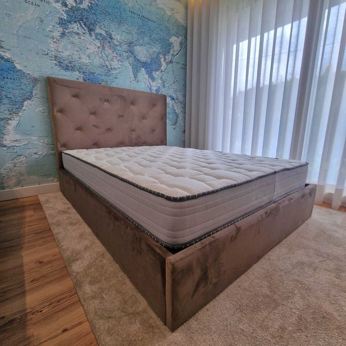 Camas De Casal Estofadas Top Luxo 199€ Disp Em Várias Cores! 190x140m!