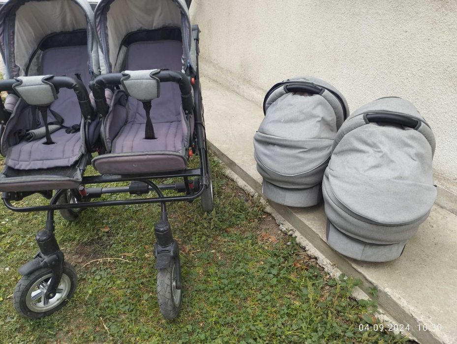Коляска для двійнят 2 в 1